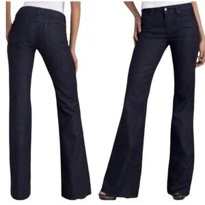 Joes Jeans The Gatsby High Rise Wide Leg Flare Jeans Womens 27 Y2K Dark Wash